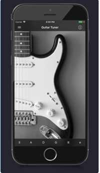 Schermafbeelding Guitar Tuner app