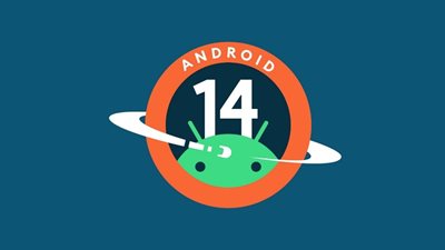 Logo van Android 14