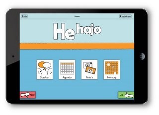 iPad met de He hajo app.