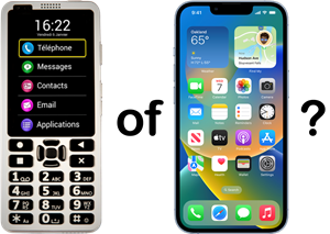 Een speciaal aangepaste smartphone of een iPhone
kiezen?