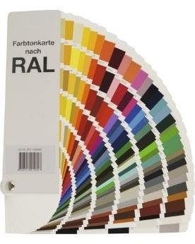 Kleurenwaaier met RAL codes
