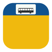 OVinfo logo. Het OVinfo-app-pictogram heeft de vorm van een blauwe trein op
een gele achtergrond. De gestileerde trein is naar rechts gericht en heeft een
dynamische uitstraling, wat overeenkomt met het idee van reizen en mobiliteit.
De blauwe kleur suggereert betrouwbaarheid en verbondenheid met openbaar
vervoer, terwijl de gele achtergrond een gevoel van helderheid en aandacht
trekt. Het gebruik van een herkenbaar treinsymbool benadrukt de focus van de app
op het verstrekken van real-time informatie over treinen en openbaar vervoer.
Over het algemeen straalt het pictogram een eenvoudige en doelgerichte indruk
uit, passend bij zijn functie als
OV-informatieapp.