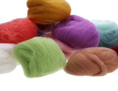 Merino wol in verschillende
kleuren