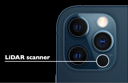 De LiDAR-scanner op de iPhone 12 Pro
(Max)
