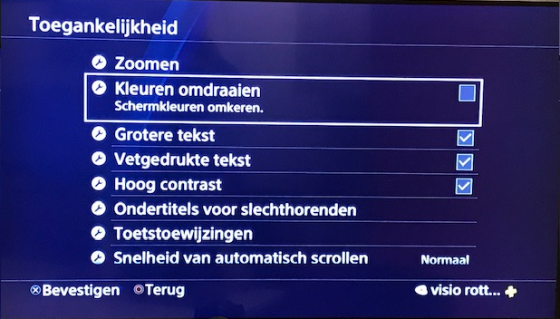 menu toegankelijkheid