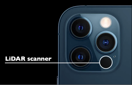 De LiDAR-scanner op de iPhone 12 Pro
(Max)