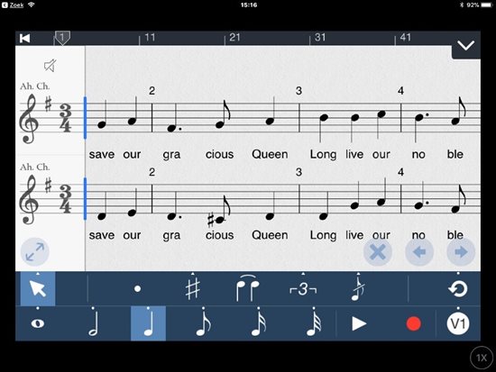 Schermafdruk Symphony app