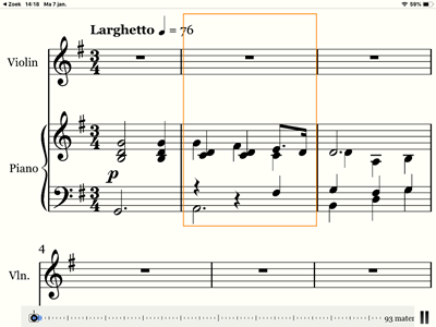 Seescore schermafdruk