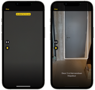 Deurdetectie met afbeelding van een
deur