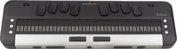 De Brailliant BI 40X, een brailleleesregel met 40
braillecellen