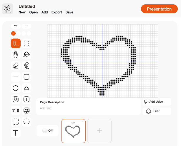 Dot Canvas, de gratis online tekenmodule voor de Dot
Pad