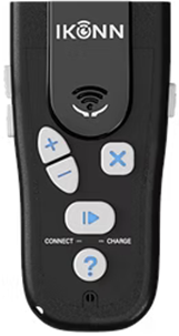 De afstandsbediening om de Ikonn producten uit te lezen en te
bedienen