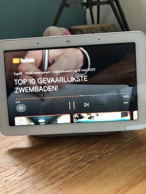 Youtube Video die wordt
afgespeeld