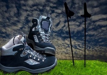 Wandelschoenen, Stokken, Wandelen, Nordic
Walking