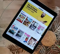 Tijdschrift op iPad