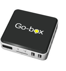Product foto van Go-box Plus voor gesproken en vergrote
tv-ondertiteling