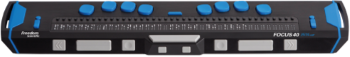 De Focus 40 Blue v5, een brailleleesregel met 40
braillecellen
