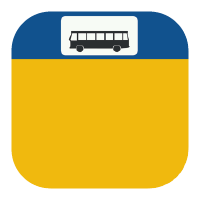 OVinfo logo. Het OVinfo-app-pictogram heeft de vorm van een blauwe trein op
een gele achtergrond. De gestileerde trein is naar rechts gericht en heeft een
dynamische uitstraling, wat overeenkomt met het idee van reizen en mobiliteit.
De blauwe kleur suggereert betrouwbaarheid en verbondenheid met openbaar
vervoer, terwijl de gele achtergrond een gevoel van helderheid en aandacht
trekt. Het gebruik van een herkenbaar treinsymbool benadrukt de focus van de app
op het verstrekken van real-time informatie over treinen en openbaar vervoer.
Over het algemeen straalt het pictogram een eenvoudige en doelgerichte indruk
uit, passend bij zijn functie als
OV-informatieapp.