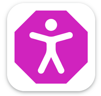Logo van de app Ontoegankelijk waar je websites en apps kunt melden die niet
toegankelijk zijn