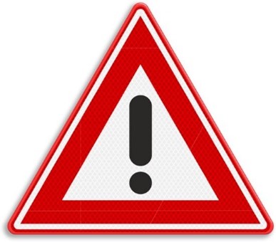 Verkeersbord "gevaar"