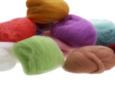 Merino wol in verschillende
kleuren