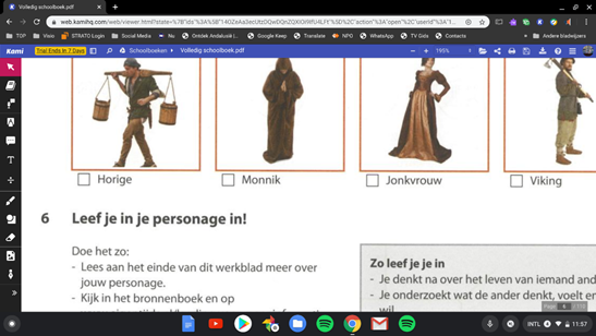 Scherm met vergrote tekst