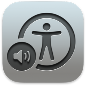Pictogram van VoiceOver