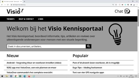 Webpagina met grijstinten