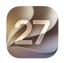 Logo van iOS 27 en iPadOS 27