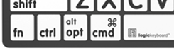 De Function-, Control-, Option/Alt- en Command-toetsen op een Apple-toetsenbord