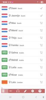 Acapela TTS Voices met de
Nederlandse stemmen 